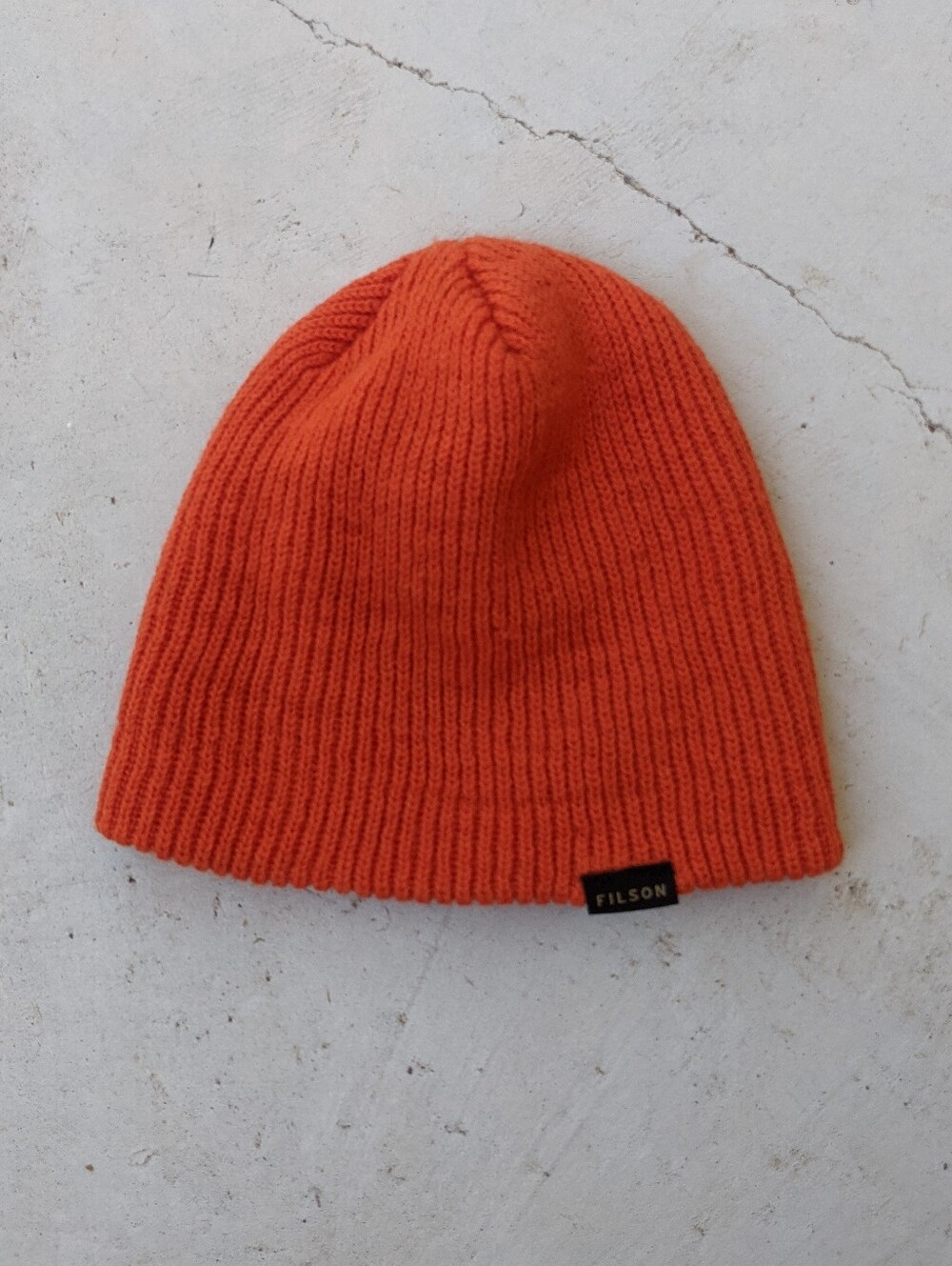 Filson Bright Orange Wool Winter Beanie